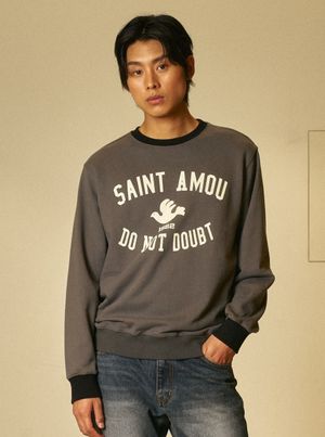 Saint Amou Ringer Sweat Shirts CHACOL GRAY