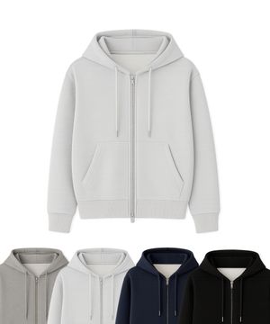 에센셜 루즈핏 스웻 후드 집업 티셔츠 4Color