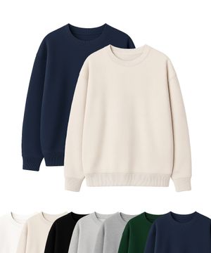 에센셜 크루넥 오버핏 스웻 맨투맨 티셔츠 7Color