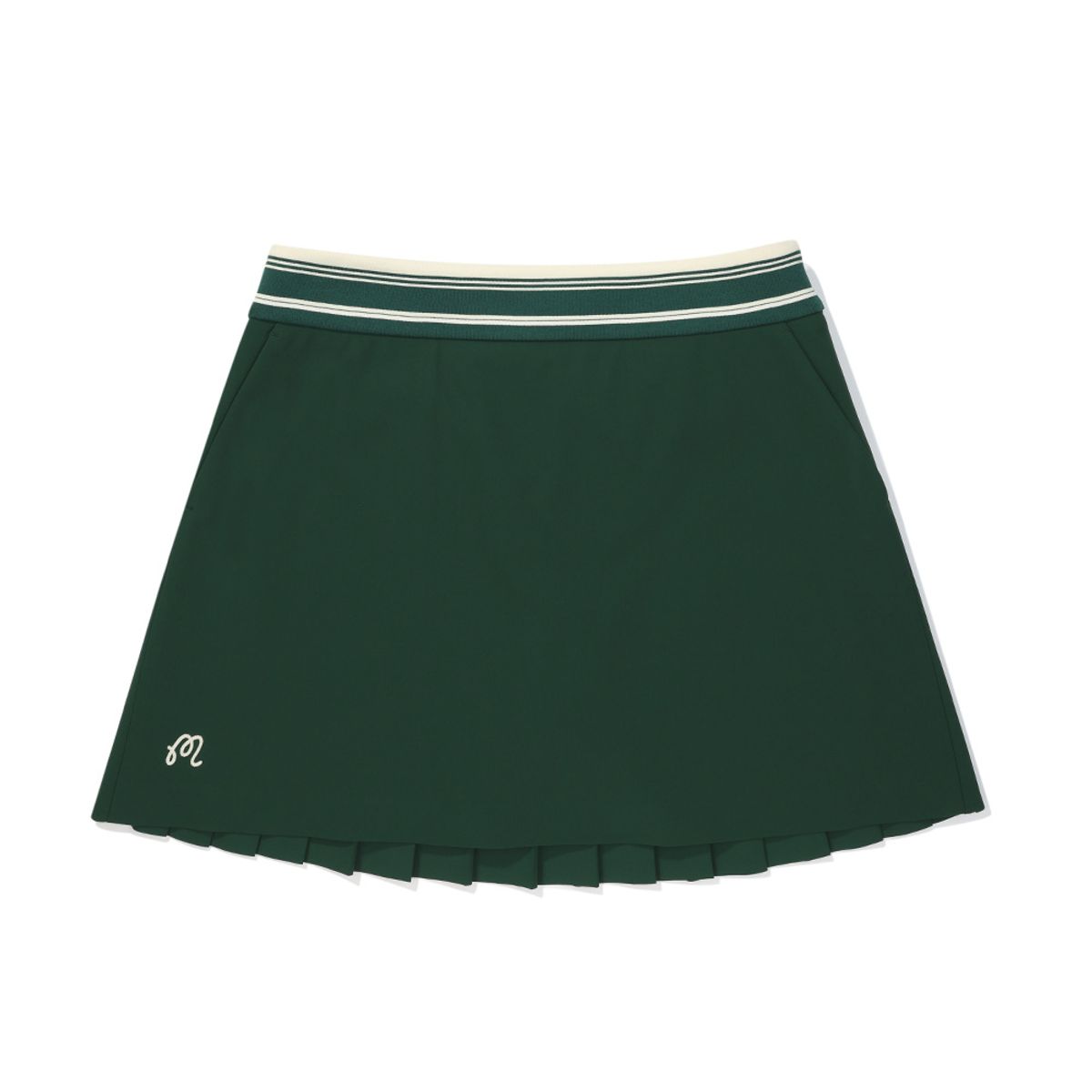 말본 골프(MALBON GOLF) 여성 뒷플리츠 A라인 스커트 GREEN (WOMAN)