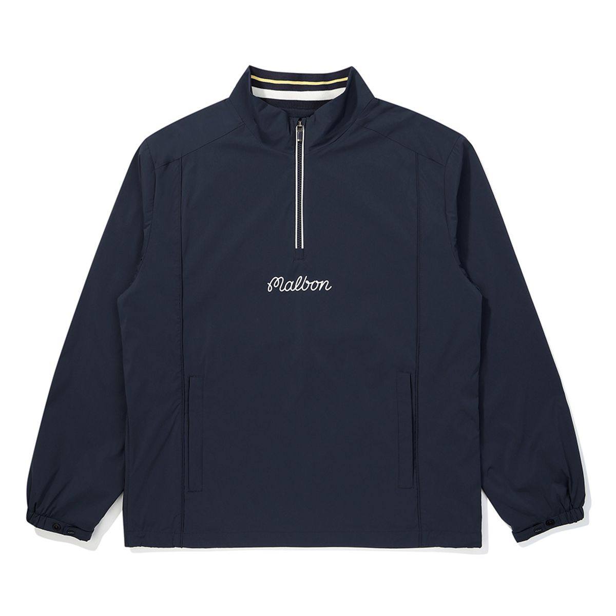 말본 골프(MALBON GOLF) 등판 버킷 포인트 긴팔 아노락 NAVY (MAN)