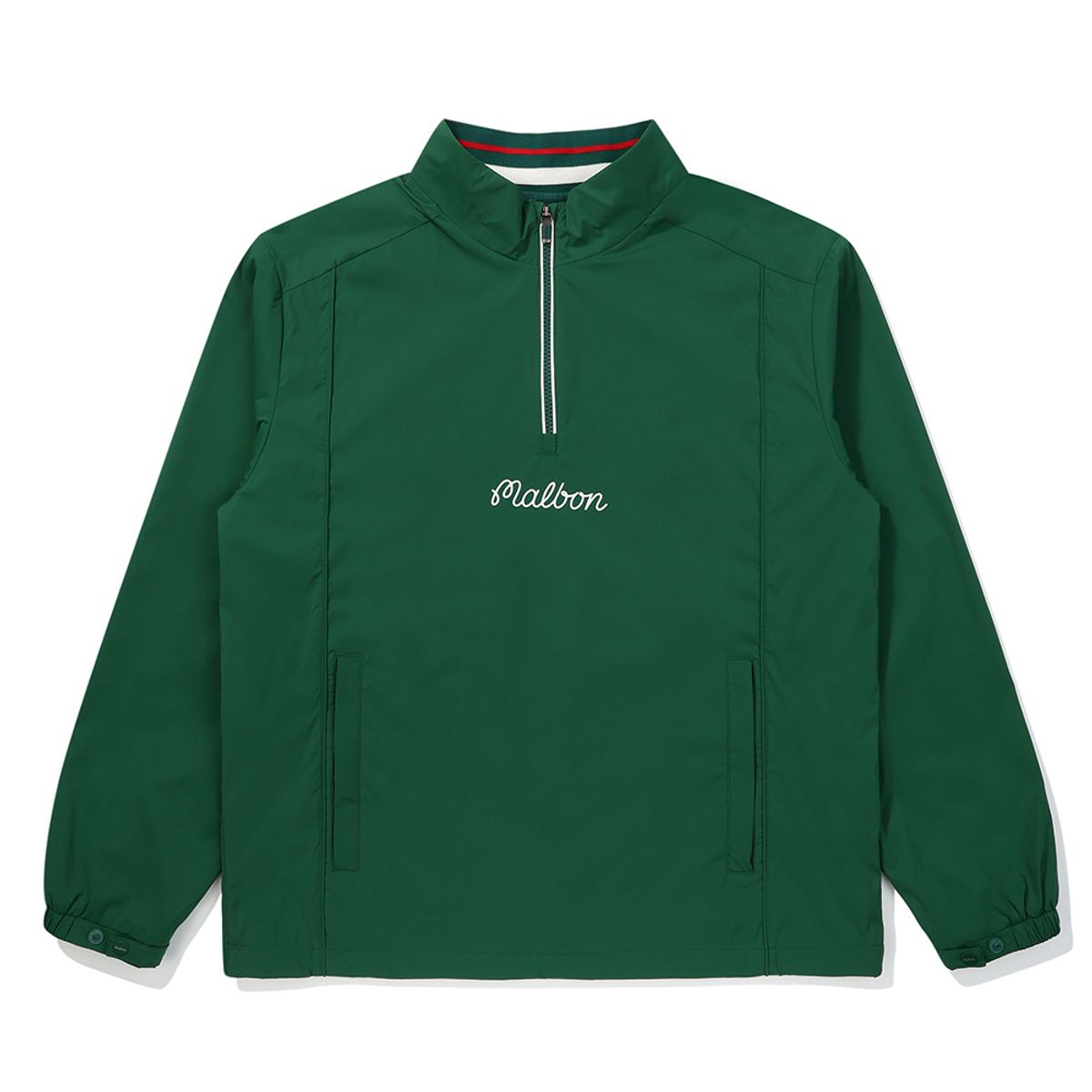 말본 골프(MALBON GOLF) 등판 버킷 포인트 긴팔 아노락 GREEN (MAN)