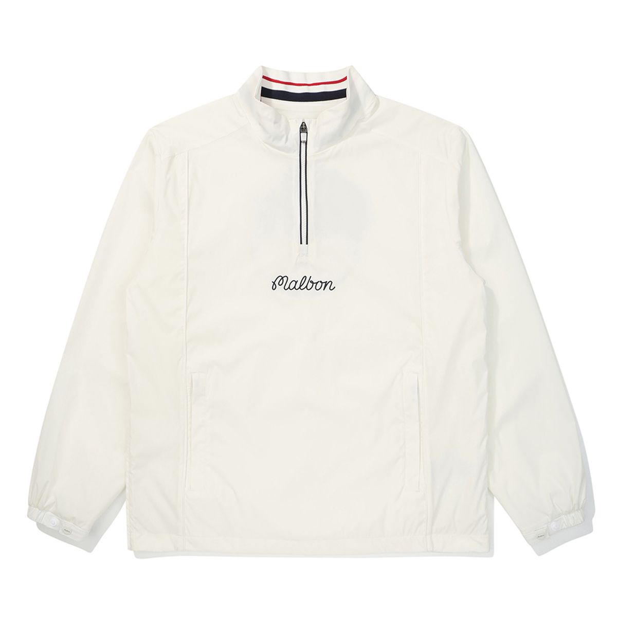 말본 골프(MALBON GOLF) 등판 버킷 포인트 긴팔 아노락 OFF WHITE (MAN)
