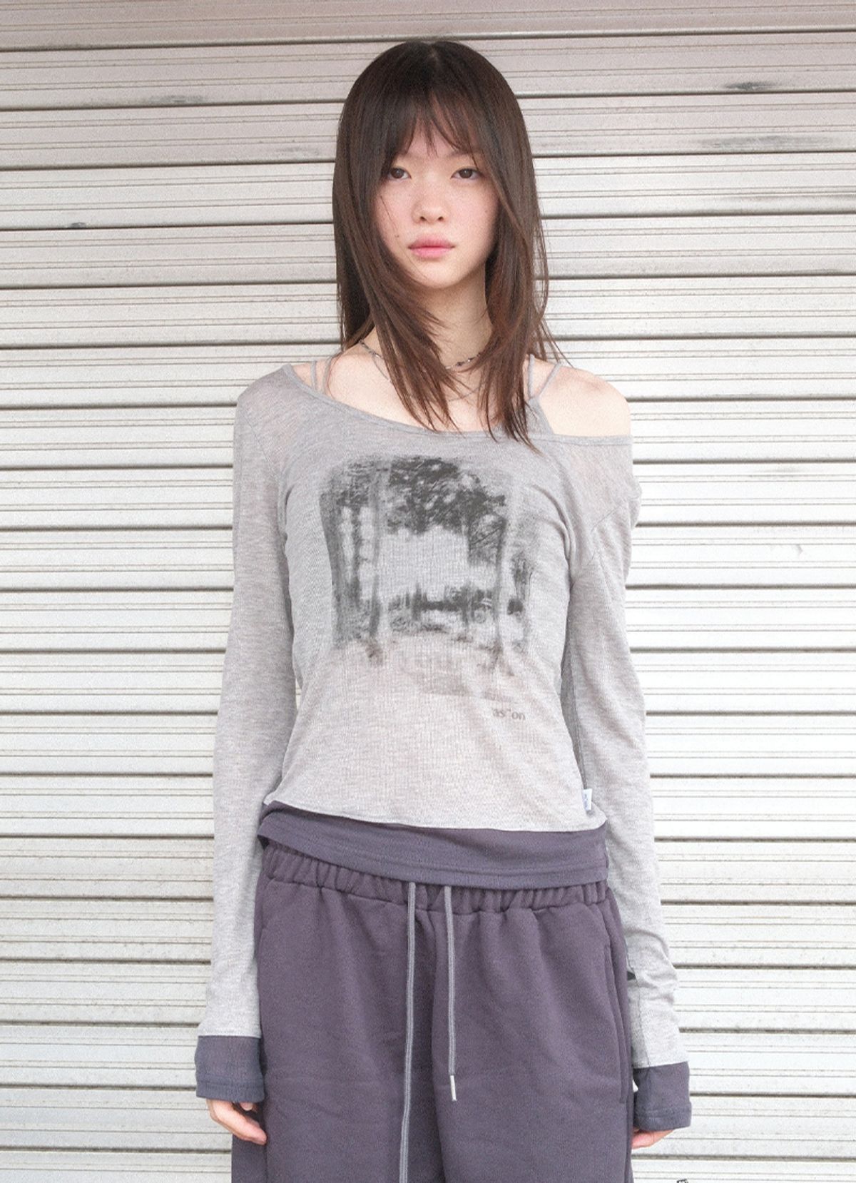 애즈온(ASON) FOREST LAYERED T / GRAY