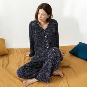 홀리 플라워 순면 여성 잠옷 세트