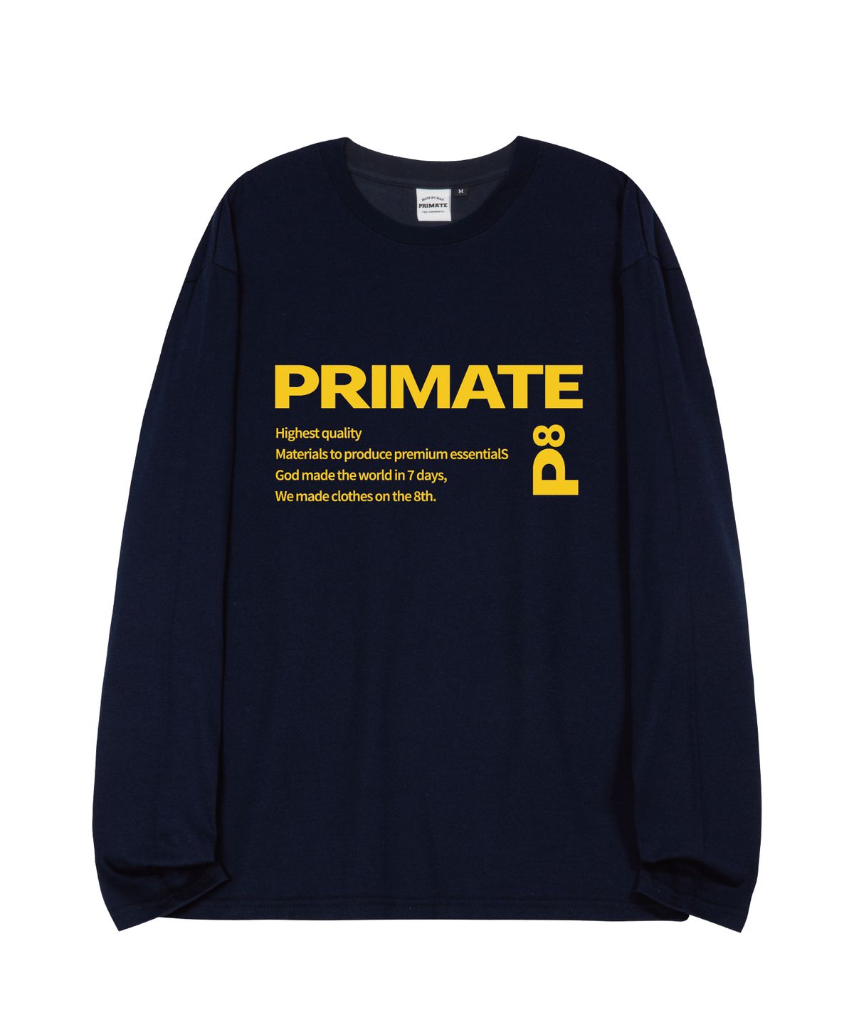 프라임에이트(PRIMATE) SEVEN 오버핏 롱 슬리브 4 COLORS