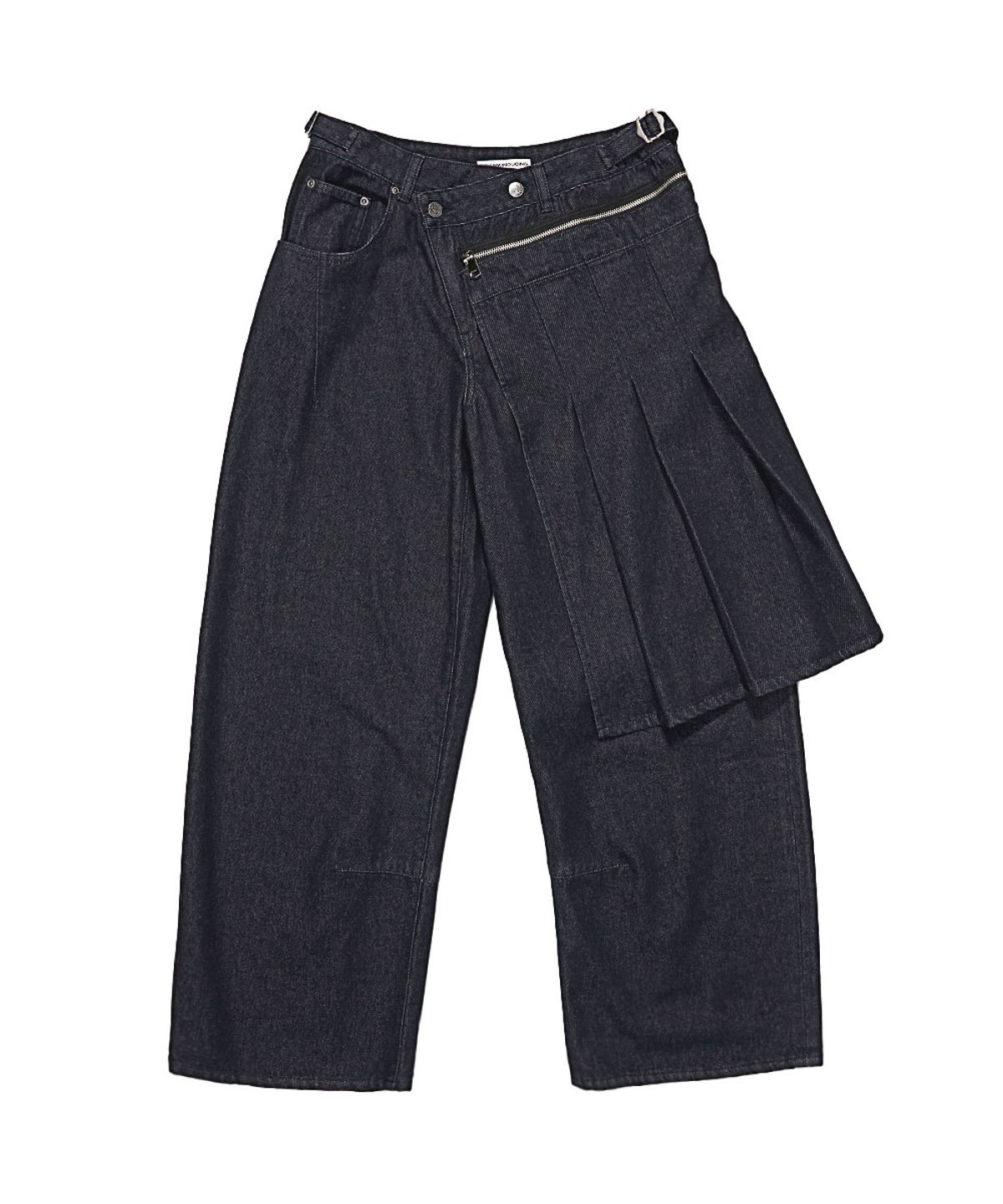 스키즘 인듀싱(SCHISM INDUCING) DETACHABLE SKIRT JEANS NAVY