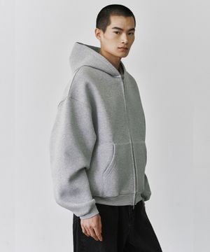 CLOUD HOODIE ZIP-UP [MELANGE GRAY]