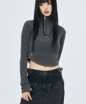 KUNOICHI TOP CHARCOAL