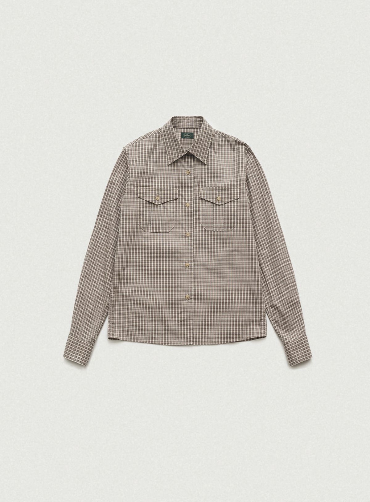 더바넷(THEBARNNET) Townie Check Pocket Shirt_Beige