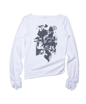 캣츠 보트넥 셔링 롱 슬리브