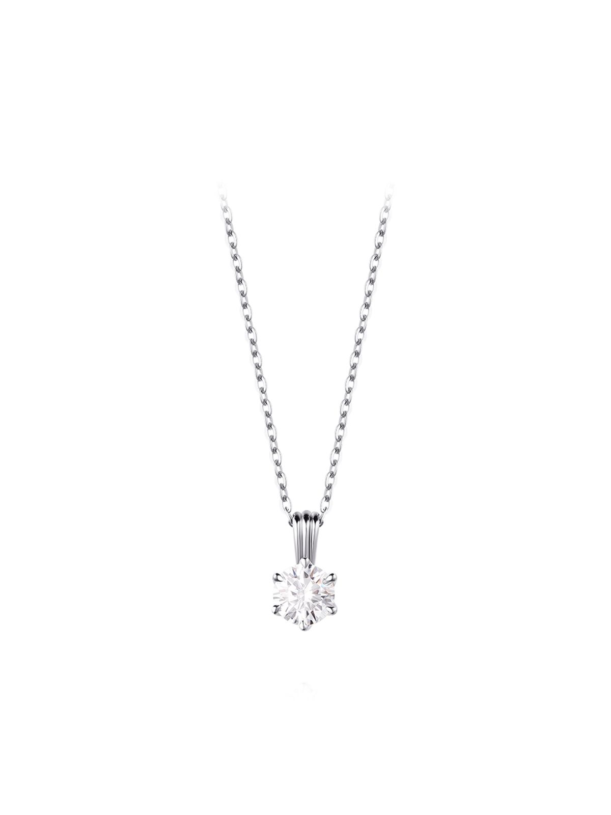 스톤헨지(STONEHENGE) Vela 14K 화이트골드 3부 랩다이아목걸이 SA25C57K