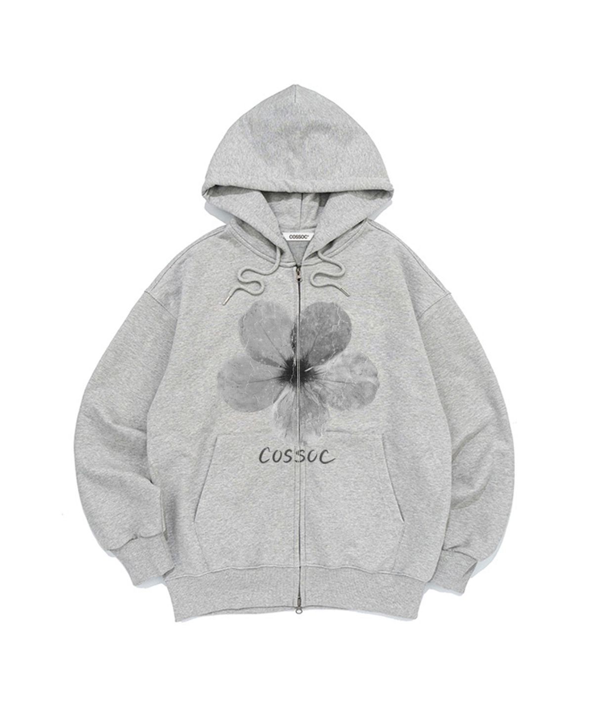 코소(COSO) 플라워  투웨이 집업  (GREY)