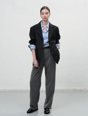 오버핏 테일러드 자켓 [BLACK] / WBE3L55505