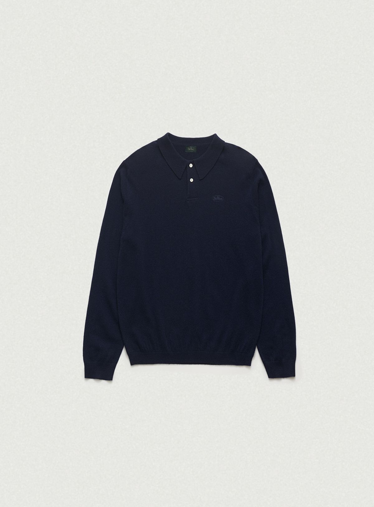 더바넷(THEBARNNET) Oversized Cashmere Wimblyn Knit Polo Shirt_Navy