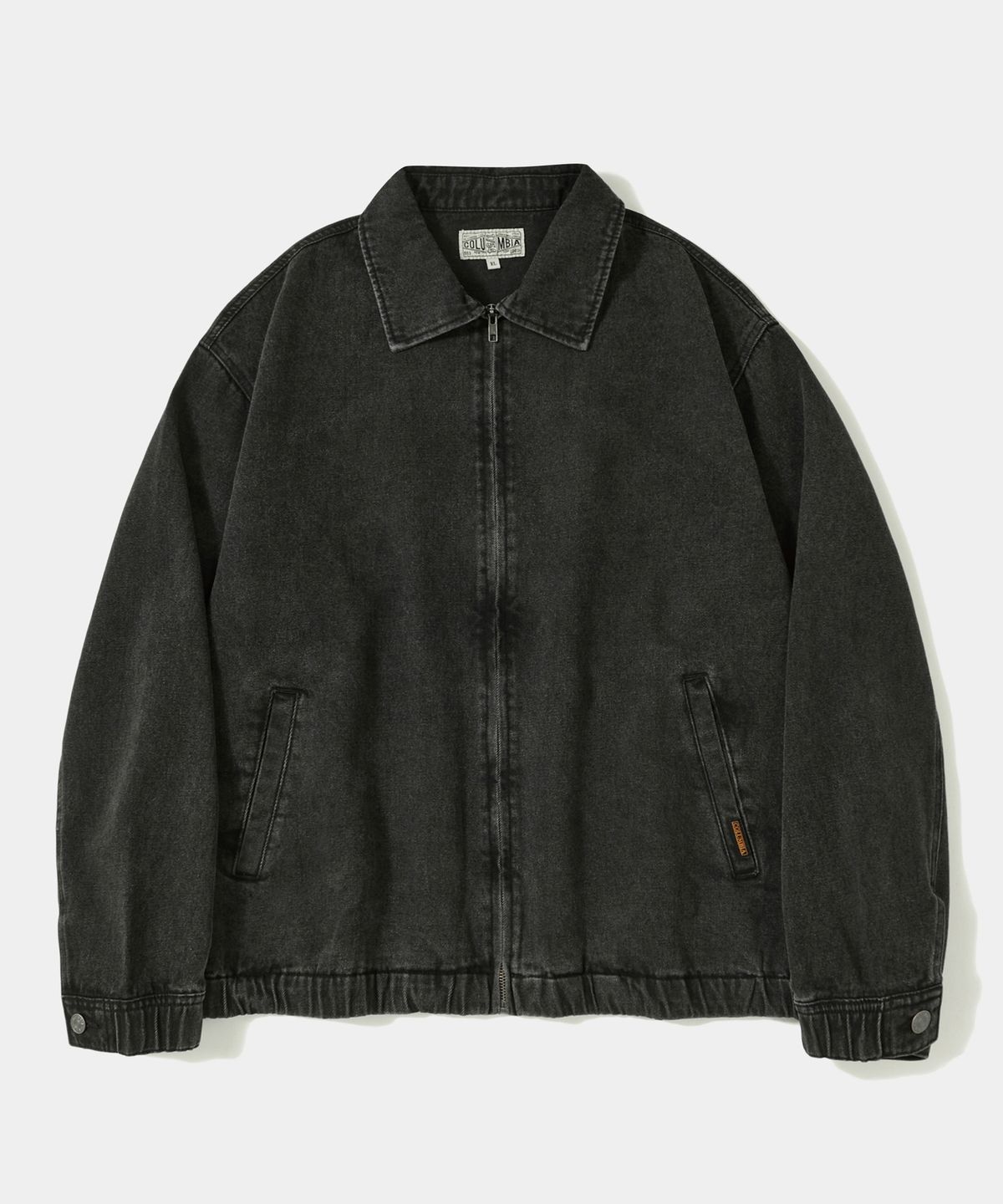 컬럼비아 유니버시티(COLUMBIA UNIVERSITY) TRAJAN LABEL DENIM BLOUSON JACKET_GRAY JEAN