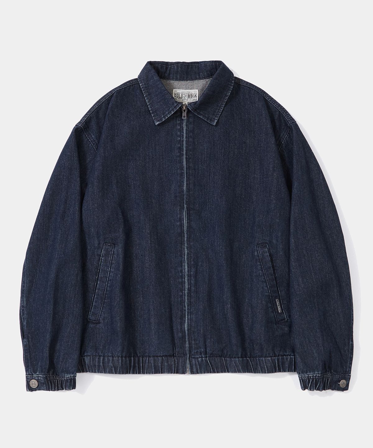 컬럼비아 유니버시티(COLUMBIA UNIVERSITY) TRAJAN LABEL DENIM BLOUSON JACKET_INDIGO JEAN