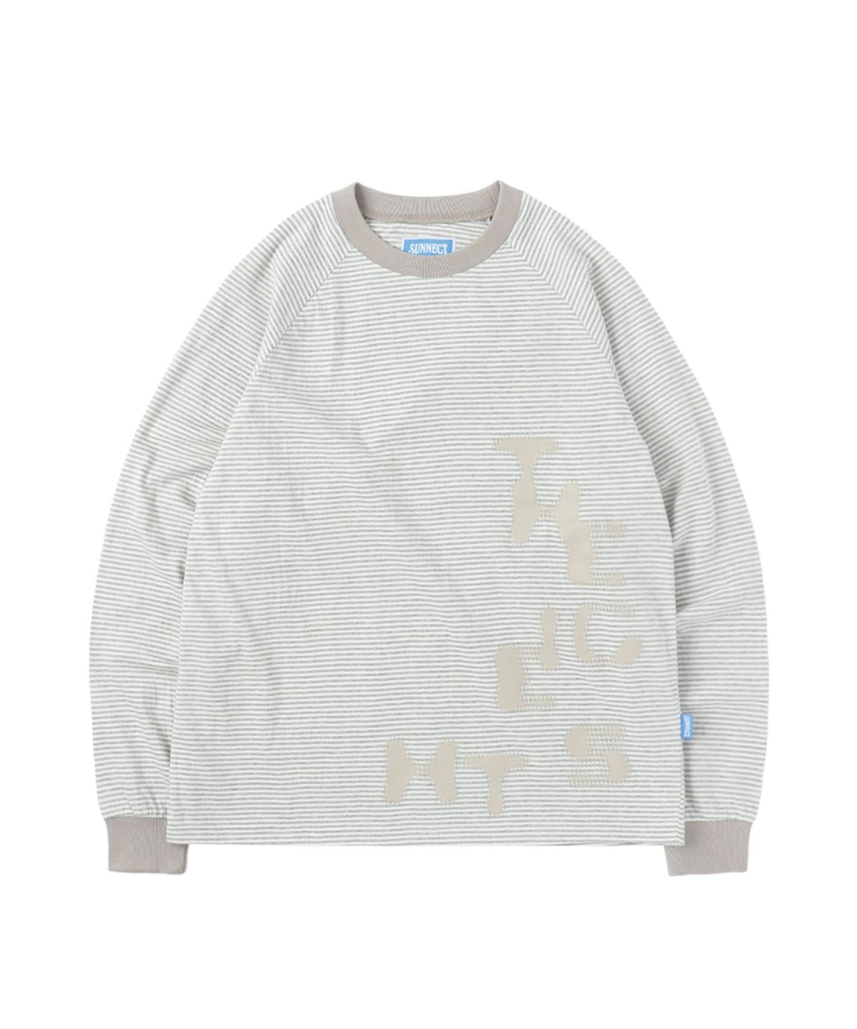 써넥트(SUNNECT) EIGHTS Striped LS Tee - Oatmeal