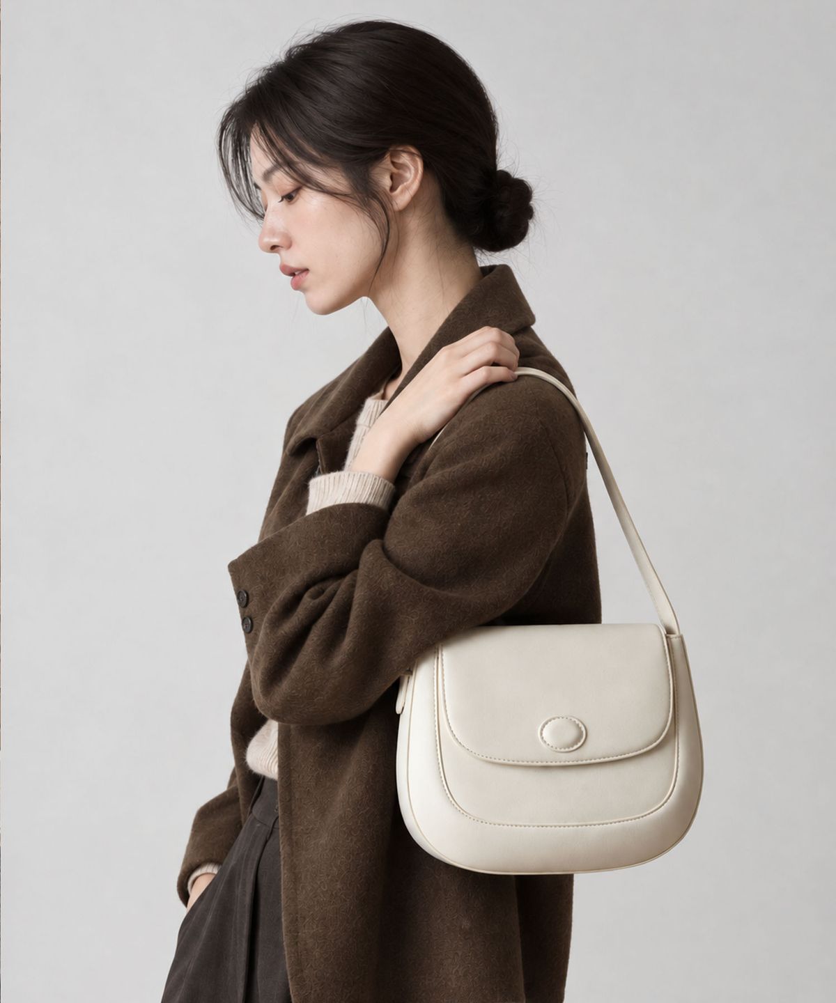 메종드유(MAISONDEU) Monet Shoulder bag 모네 숄더백 (Cream)