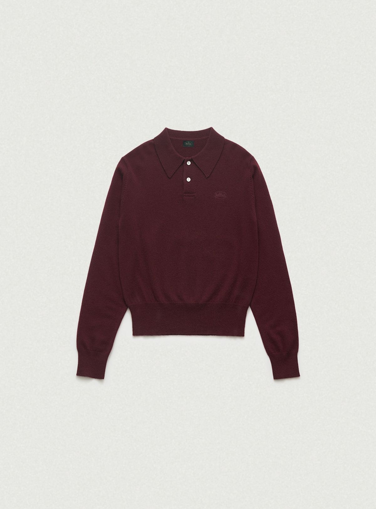 더바넷(THEBARNNET) Cashmere Wimblyn Knit Polo Shirt_Burgundy