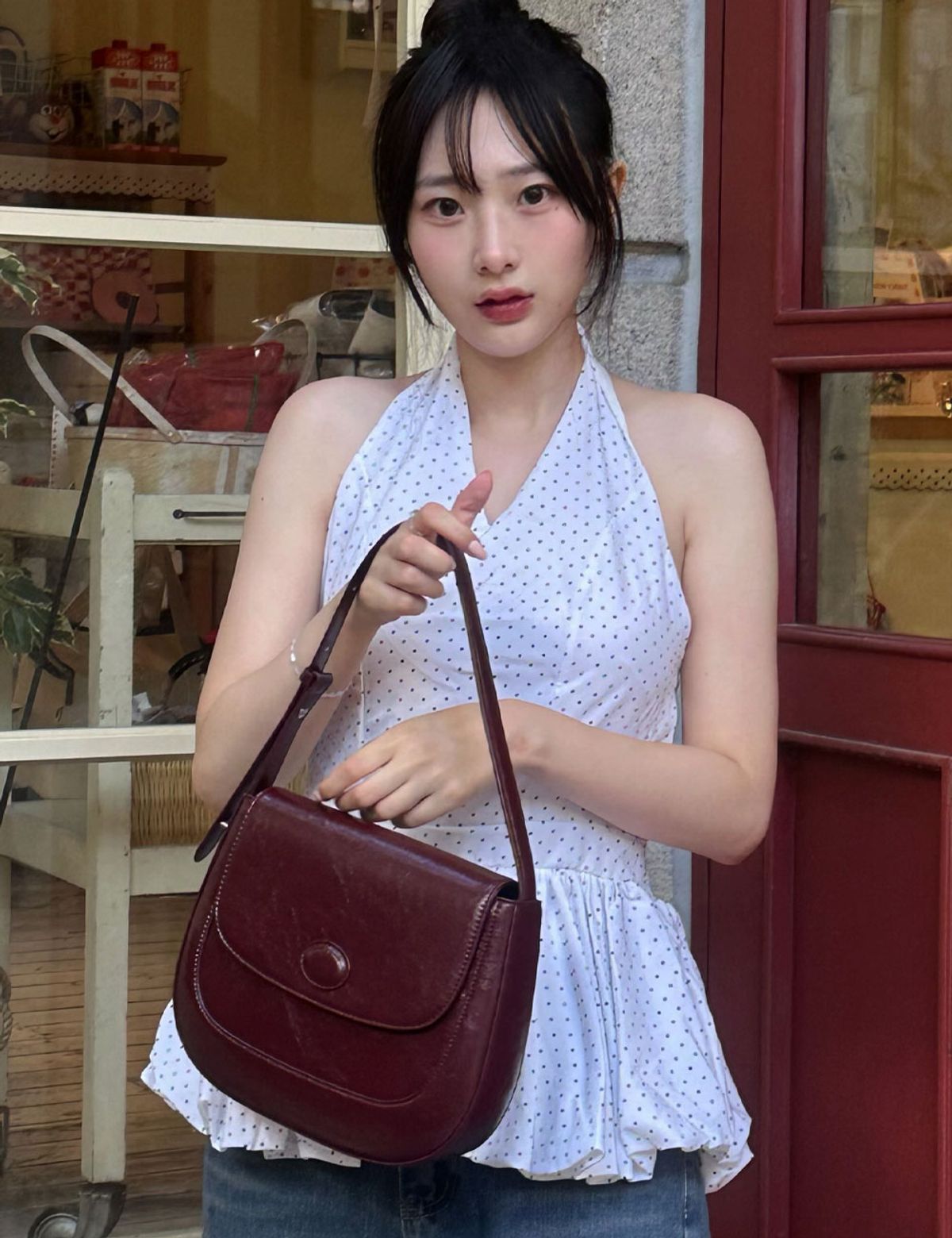 메종드유(MAISONDEU) Monet Shoulder bag 모네 숄더백 (Burgundy)