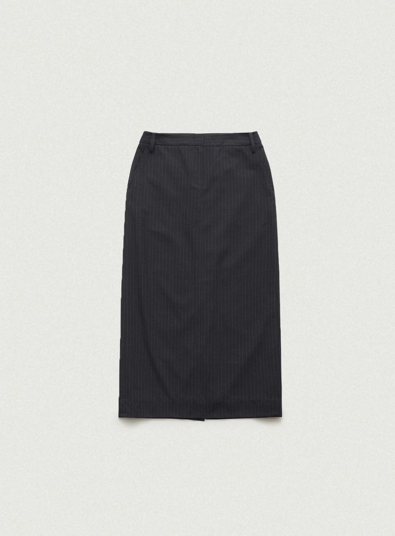 Mould Low Rise Maxi Skirt_Stripe
