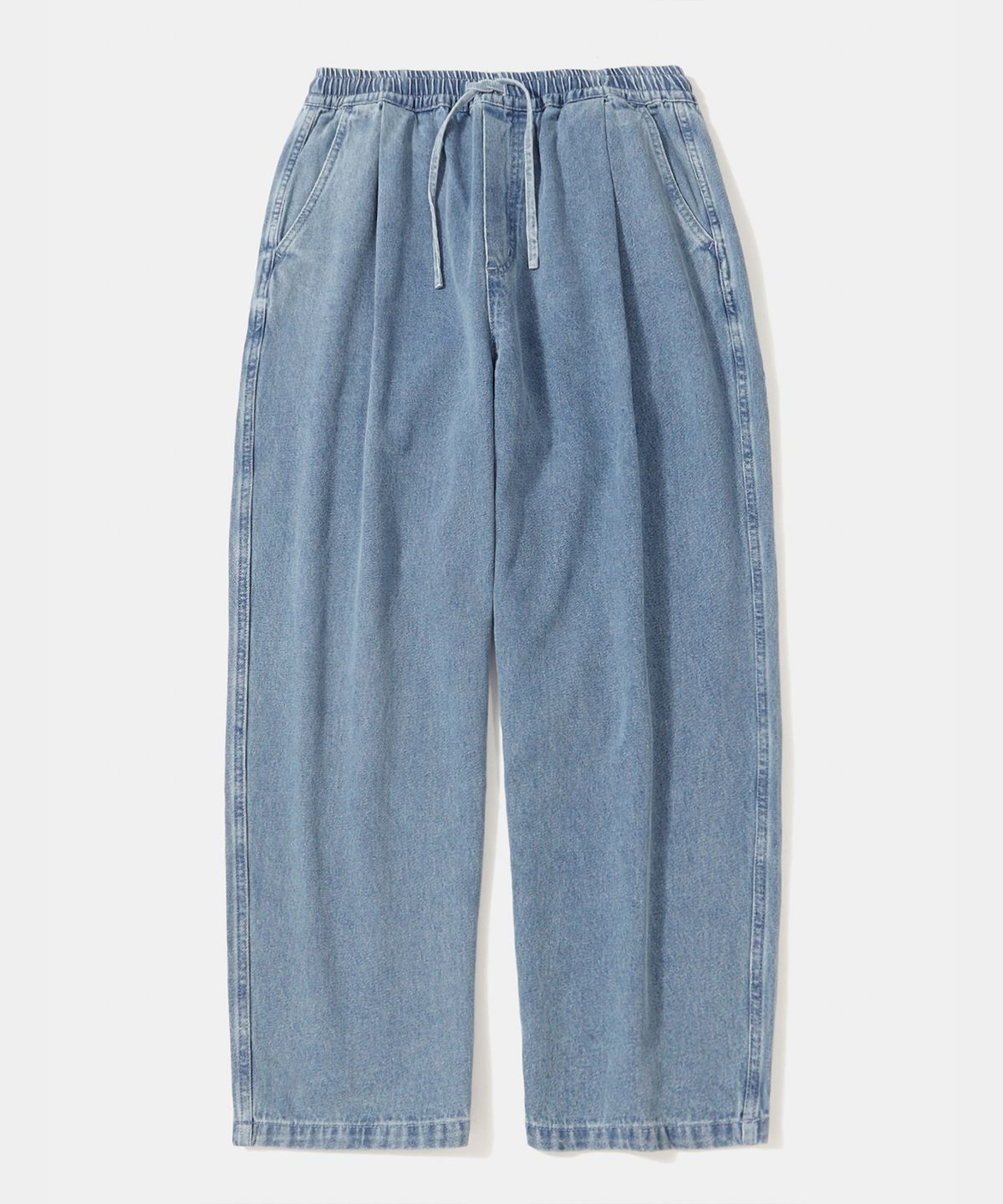 컬럼비아 유니버시티(COLUMBIA UNIVERSITY) M-LABEL LOOSE-FIT PINTUCK DENIM PANTS_LIGHT JEAN