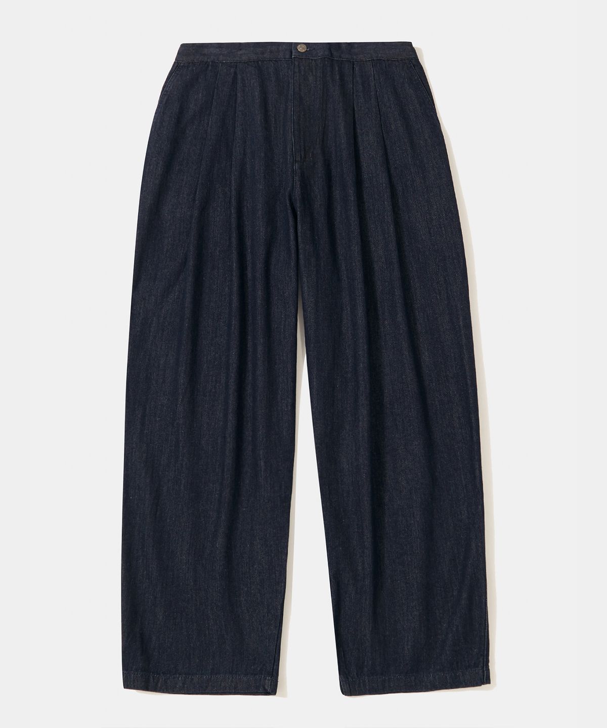 컬럼비아 유니버시티(COLUMBIA UNIVERSITY) TRAJAN LABEL PINTUCK WIDE-FIT DENIM PANTS_INDIGO JEAN