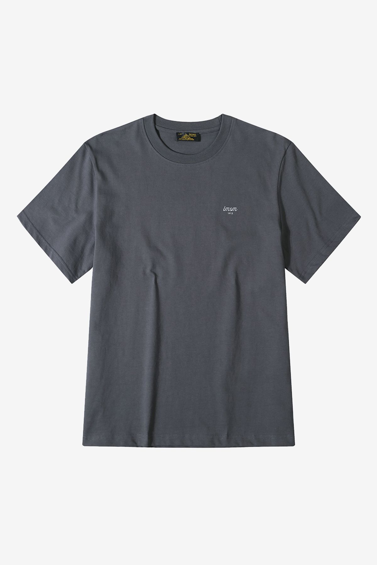 르몽생미셸(LE MONT ST MICHEL) unisex back print t-shirts_Dark grey