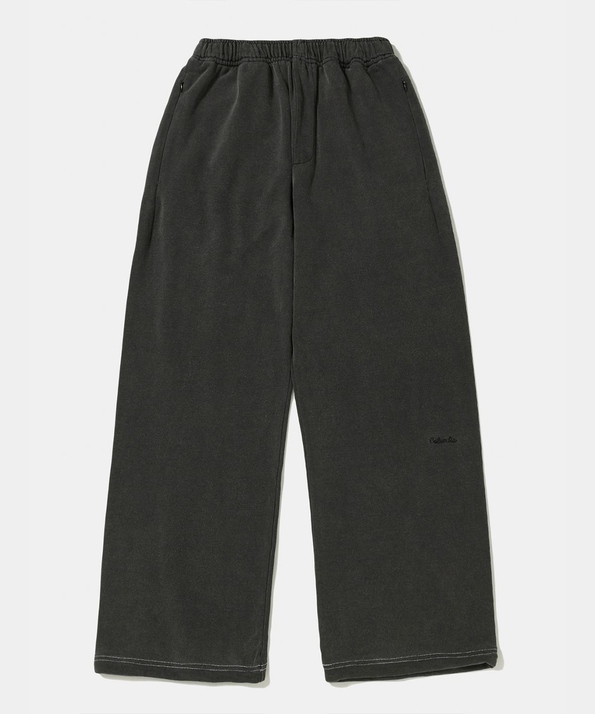 컬럼비아 유니버시티(COLUMBIA UNIVERSITY) TINY SCRIPT LOOSE-FIT DENIM TERRY SWEATPANTS_BLACK JEAN