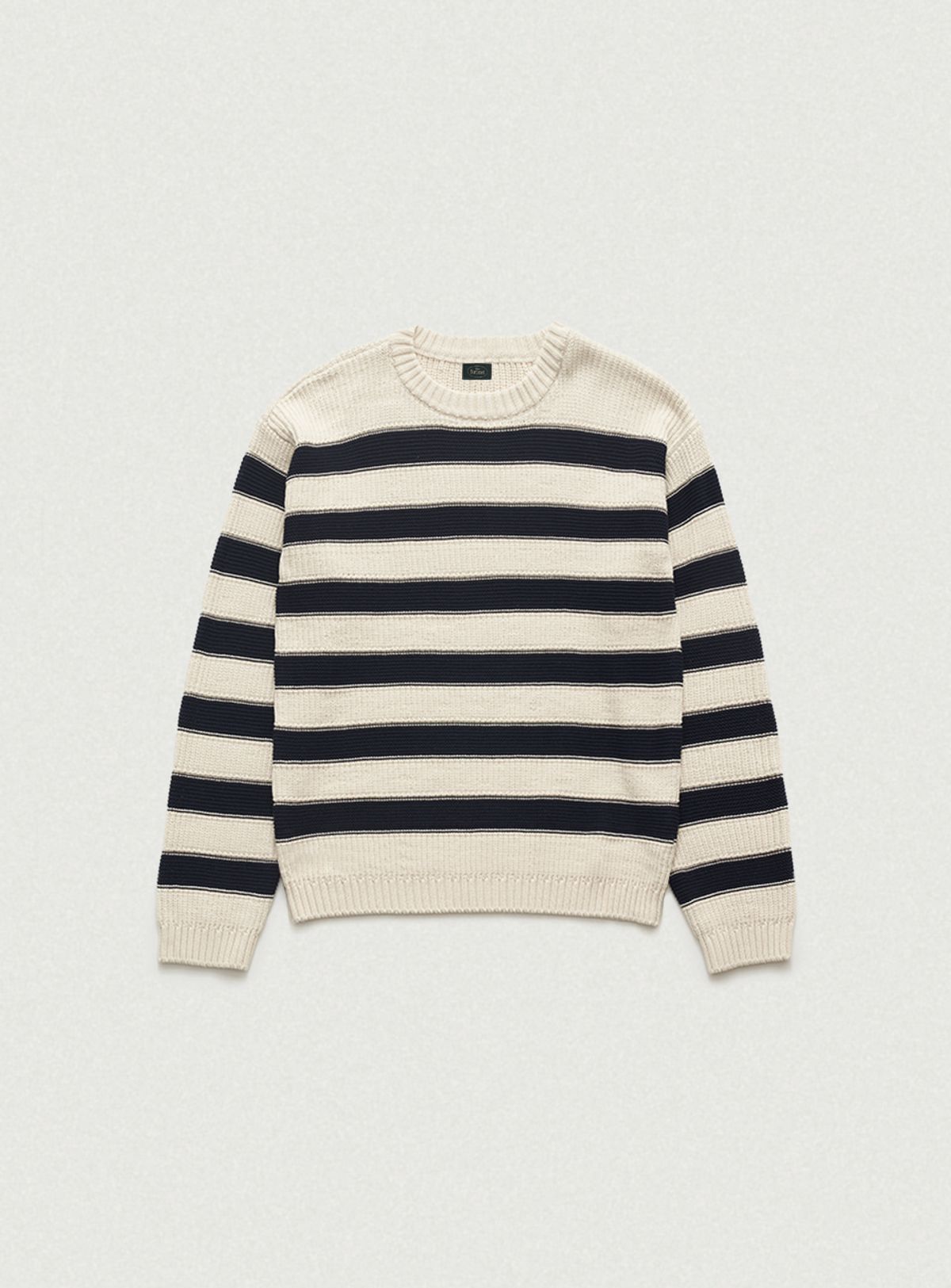 더바넷(THEBARNNET) Oversized Colette Stripe Knit_Navy