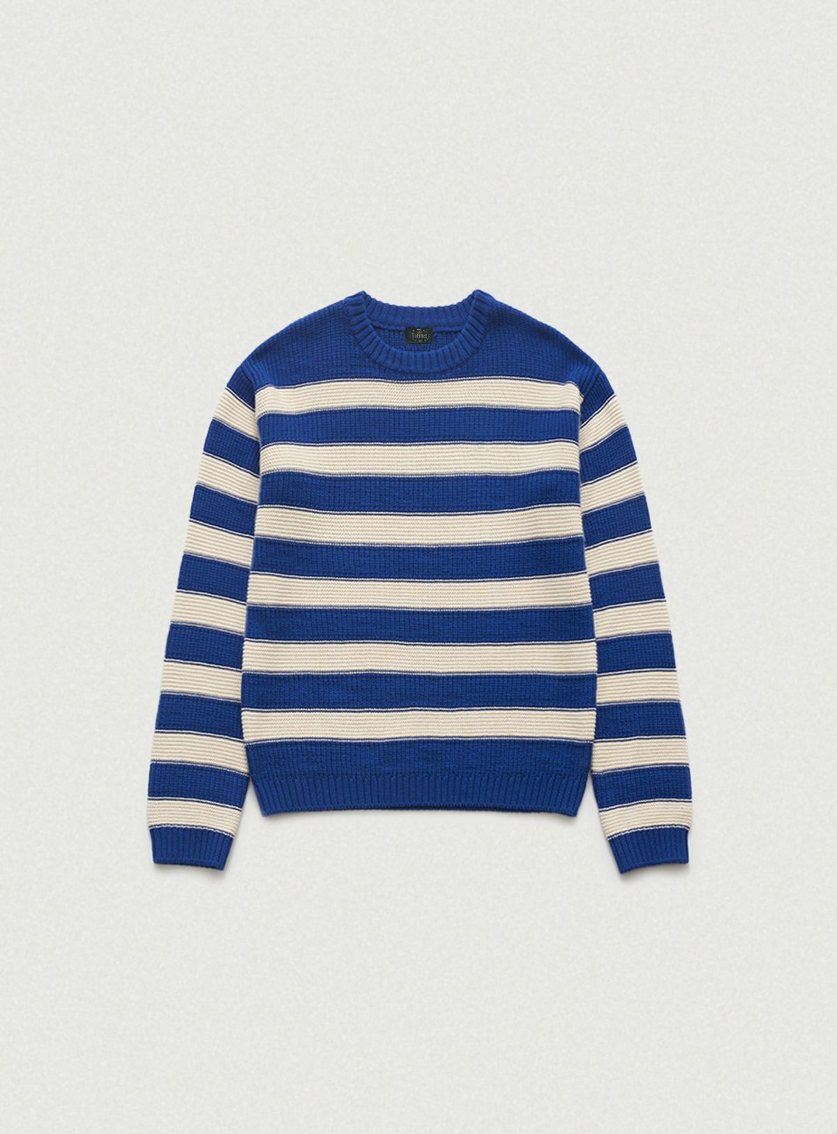 더바넷(THEBARNNET) Oversized Colette Stripe Knit_Blue