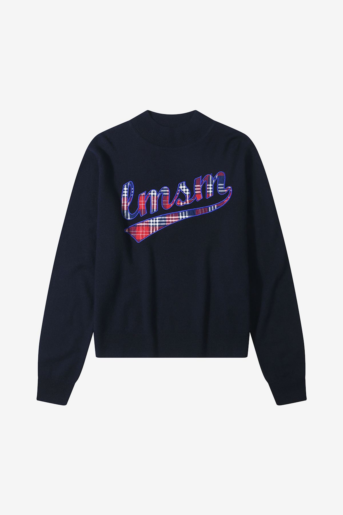 르몽생미셸(LE MONT ST MICHEL) SABY - LETTERING SWEATER_Navy