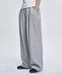 에센셜 원턱 와이드 스웨트 팬츠 [그레이]