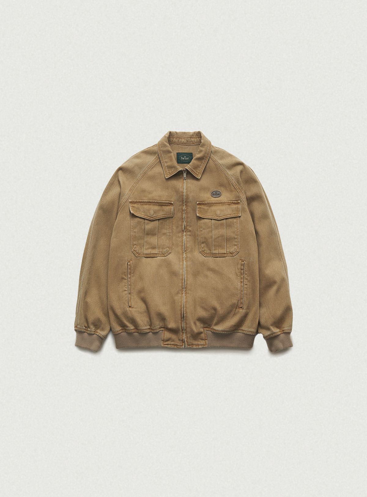 더바넷(THEBARNNET) Oversized Tessie Cotton Blouson_Camel
