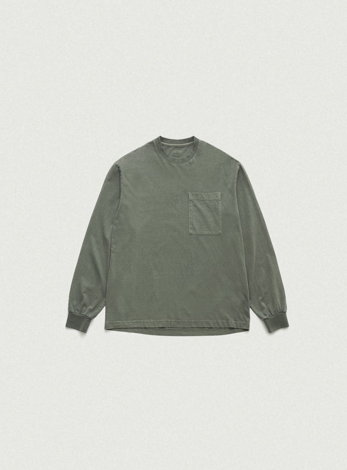 더바넷(THEBARNNET) Maro Pigment Pocket T-Shirt_Khaki