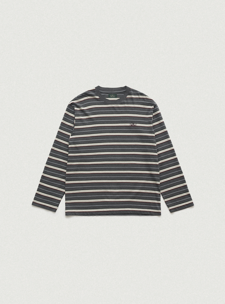 Lang Stripe Overfit T-shirt_Grey