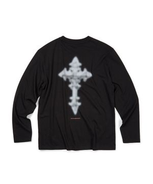 VEILED CROSS L/S TEE (BLACK)