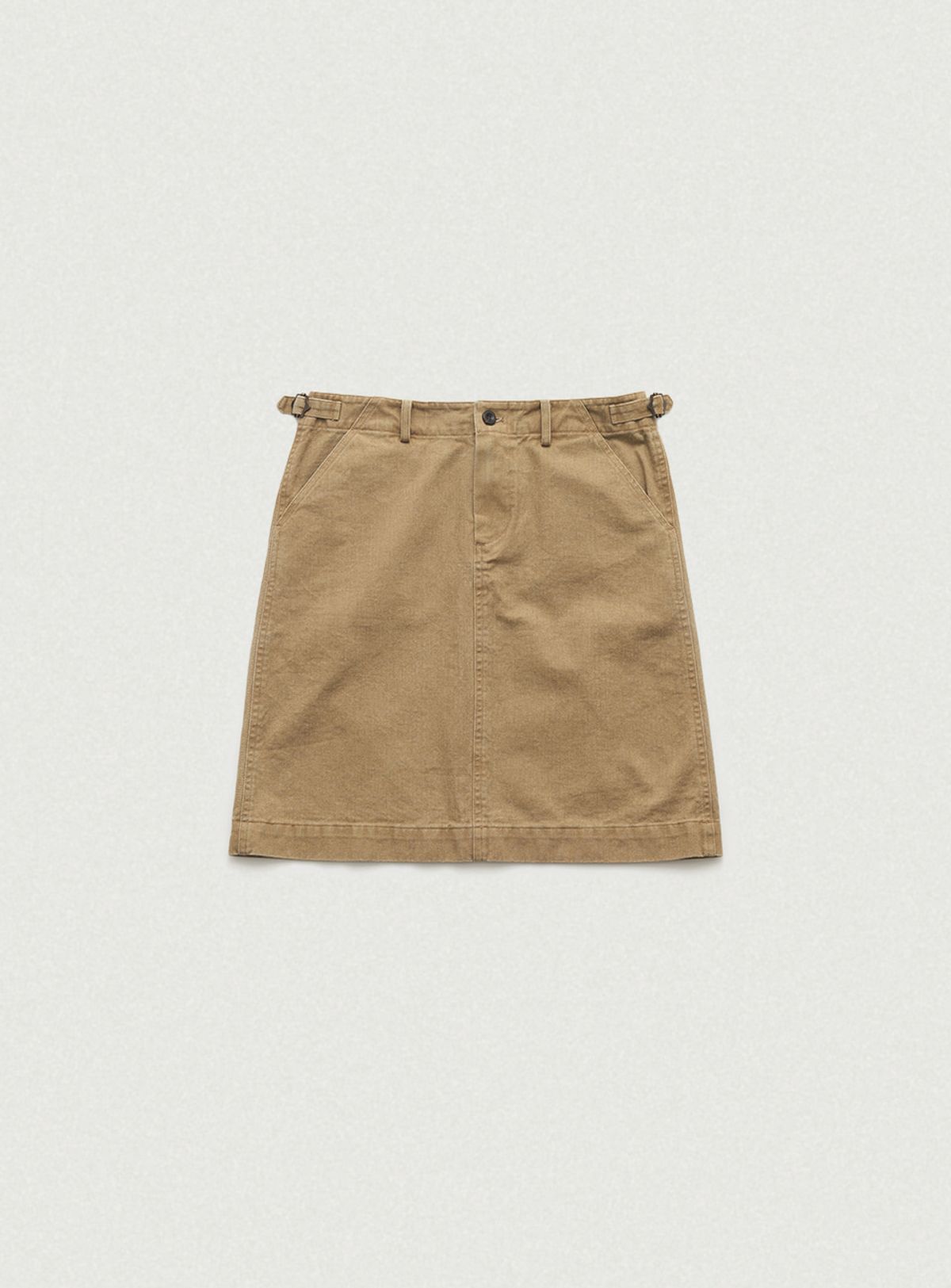더바넷(THEBARNNET) Tessie Cotton Midi Skirt_Camel