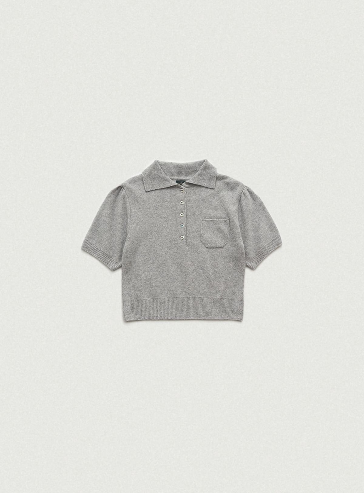 더바넷(THEBARNNET) Fluffy Half Collar Knit_Grey
