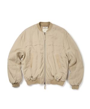 WASHED BOMBER JACKET (BEIGE)