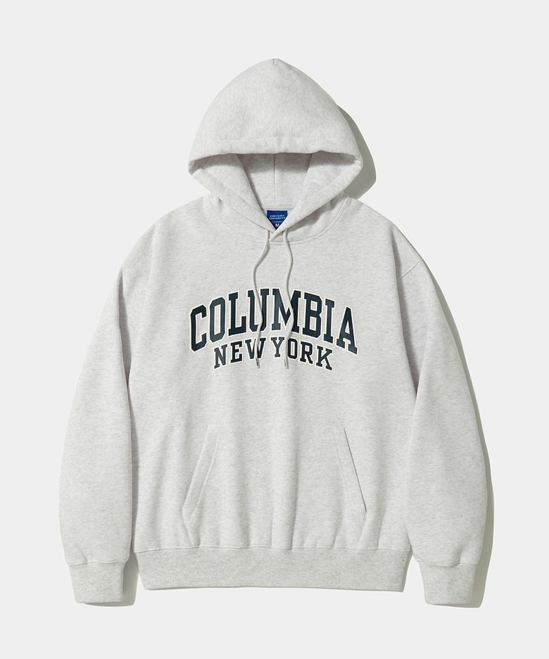 90 S ARCH FLEECE HOODIE_LIGHT MELANGE
