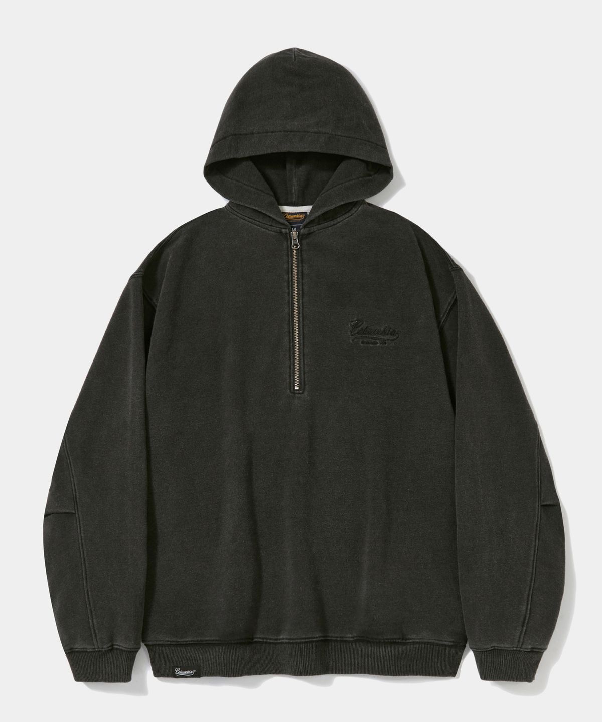 컬럼비아 유니버시티(COLUMBIA UNIVERSITY) NY STREET TAIL DENIM TERRY H/ZIP HOODIE_BLACK JEAN