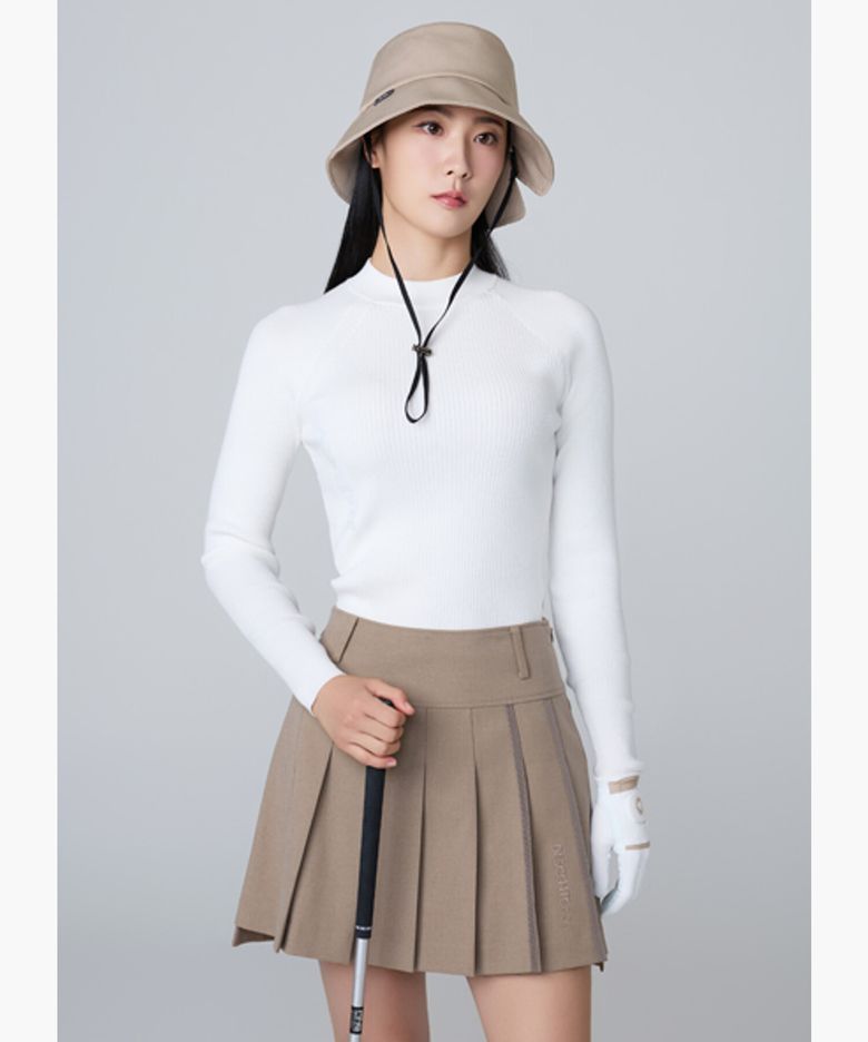 여성 골지 모크넥 풀오버 (DQ31WFKP9K)