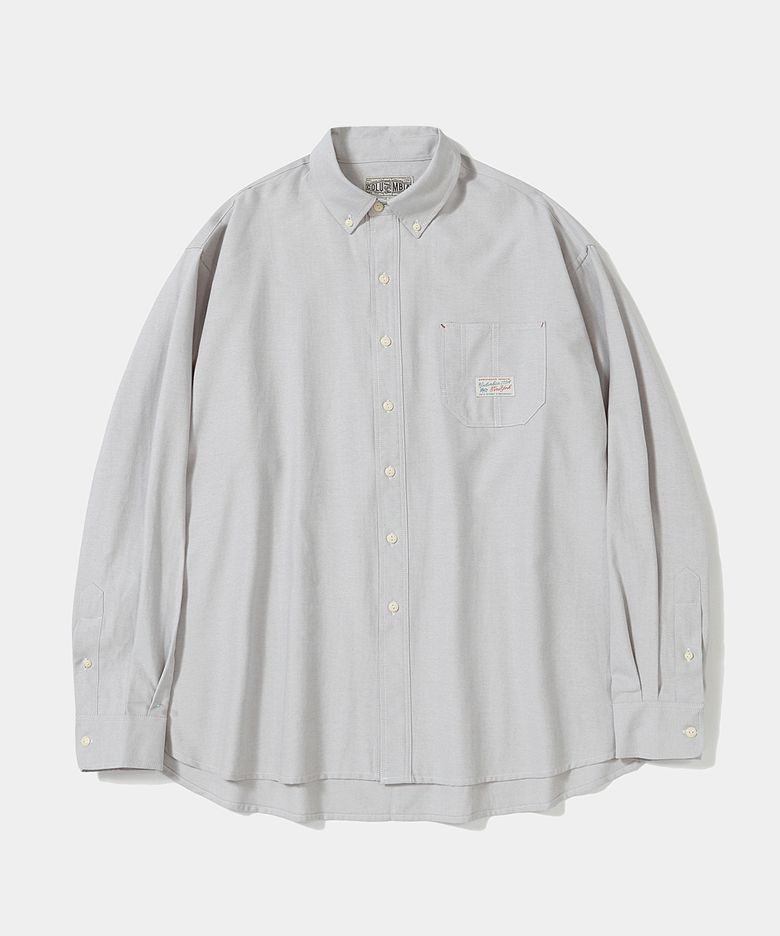 SL-LABEL ONE POCKET OXFORD SHIRTS_GRAY