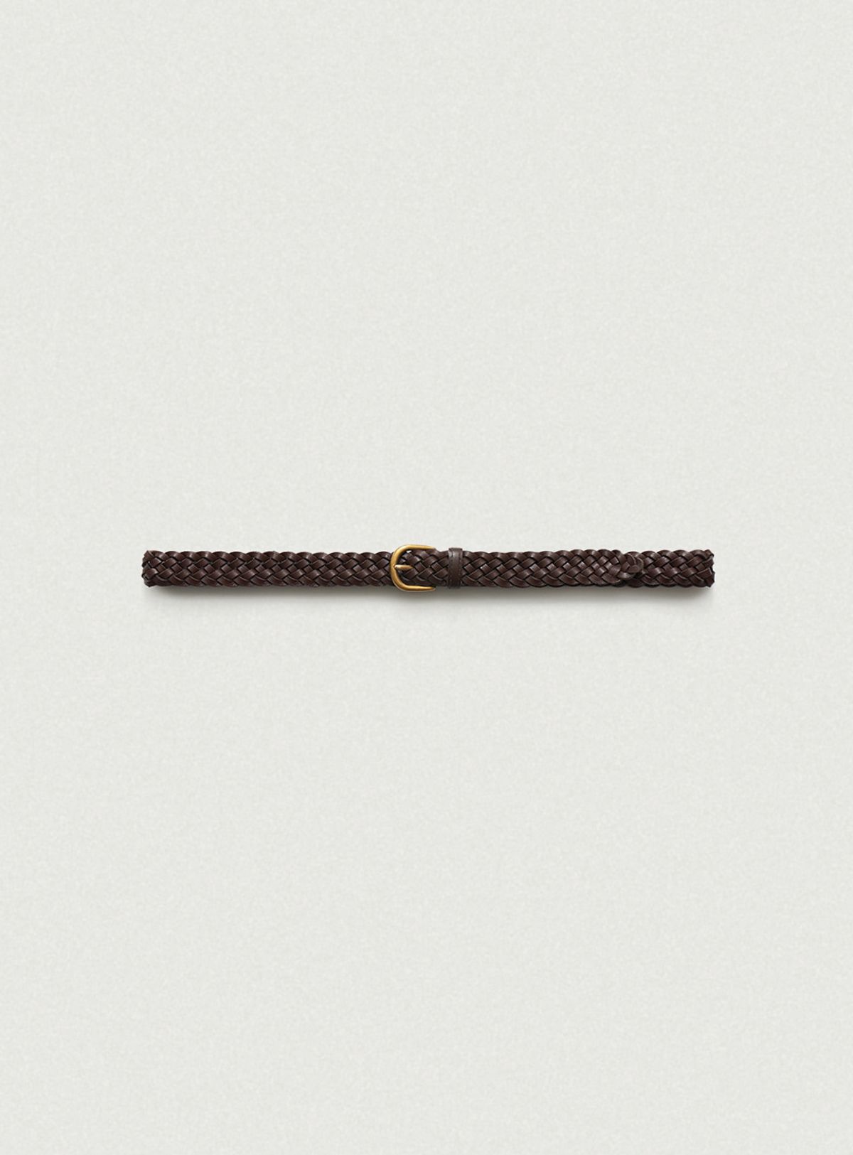 더바넷(THEBARNNET) Slim Leather Twist Belt_Brown