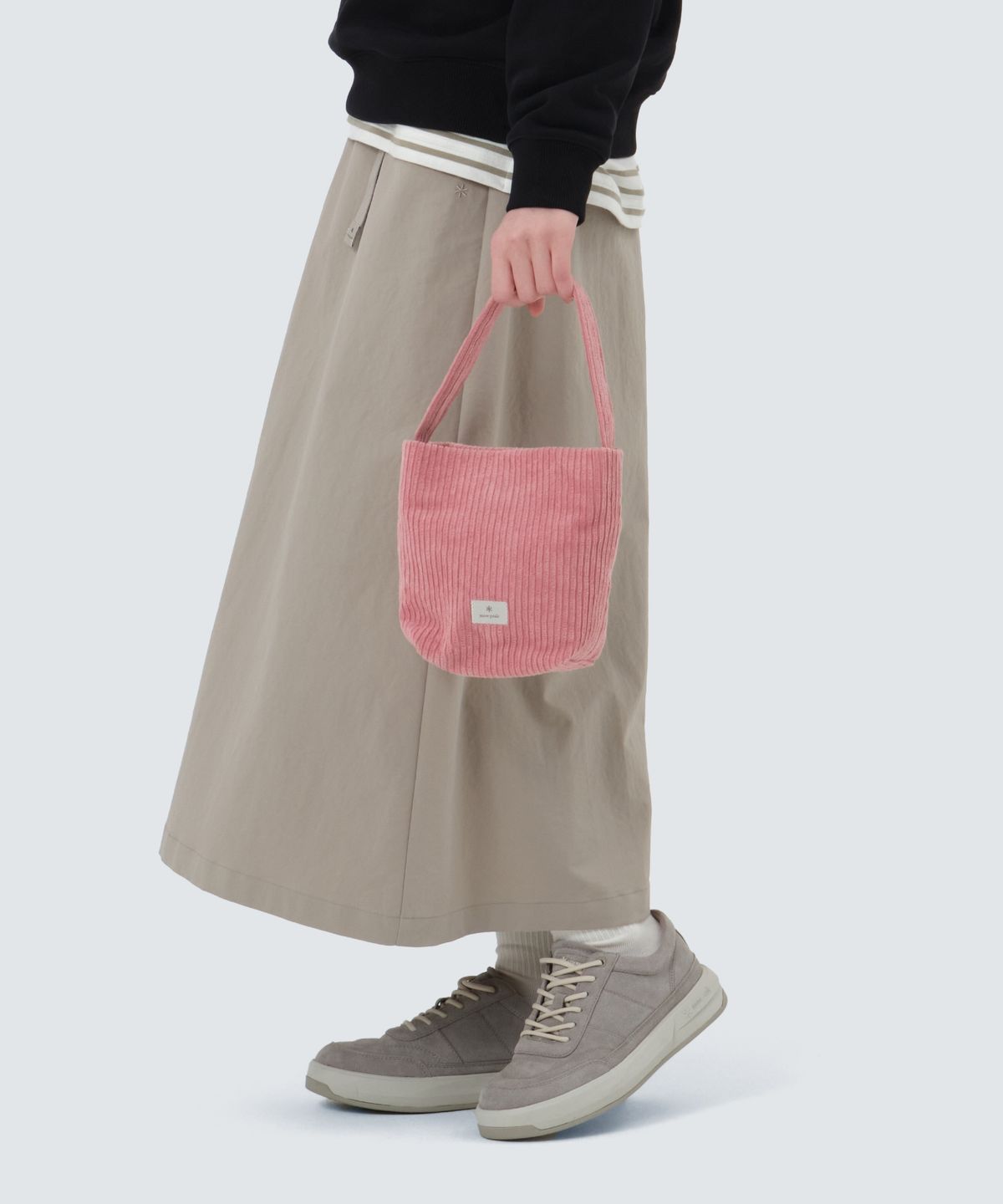 스노우피크 어패럴(SNOWPEAK APPAREL) 코듀로이 미니 토트백 (S25FWFTB62) Light Pink
