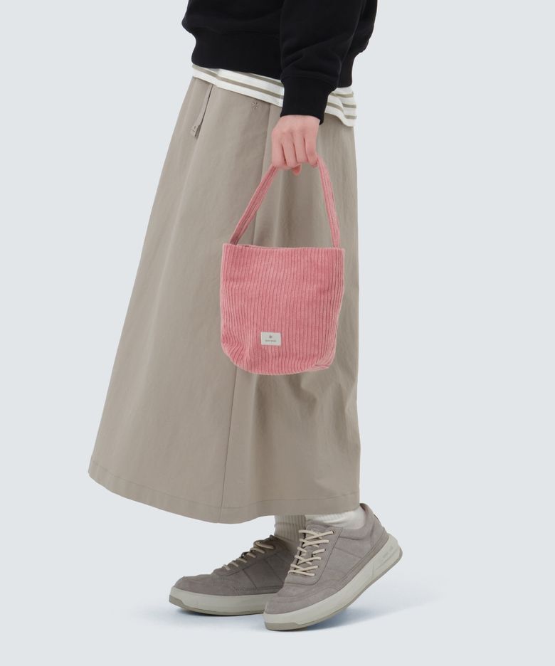 코듀로이 미니 토트백 (S25FWFTB62) Light Pink