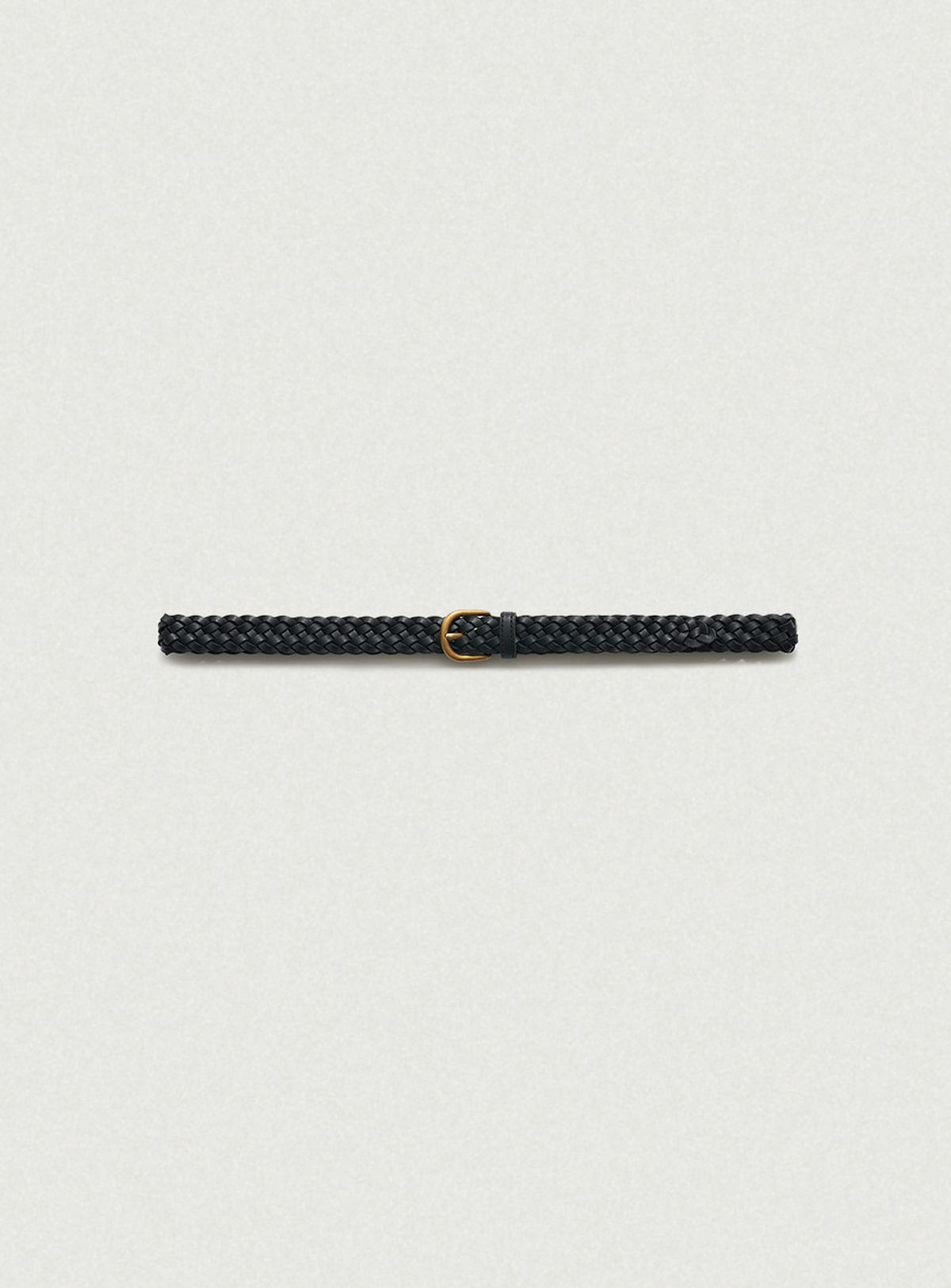 더바넷(THEBARNNET) Slim Leather Twist Belt_Black