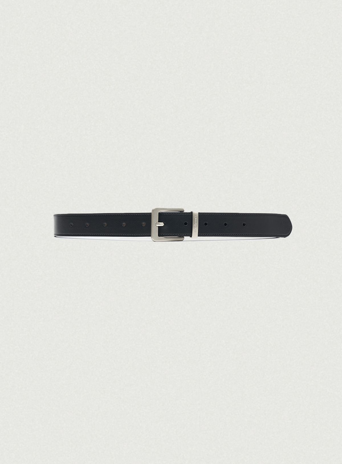 더바넷(THEBARNNET) Square Cowhide Leather Belt_Black